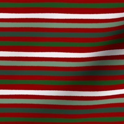 Christmas stripes red