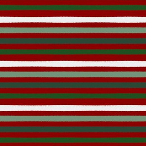 Christmas stripes red