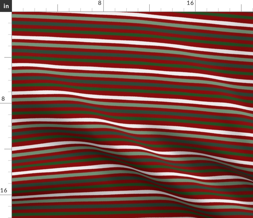 Christmas stripes red