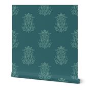 Auspice Marian Design, Queen Of Heaven Teal