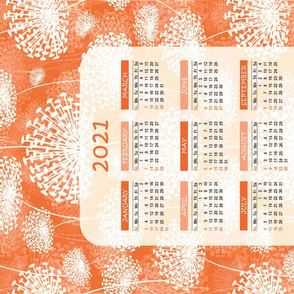 2021Dandelions Calendar (orange)