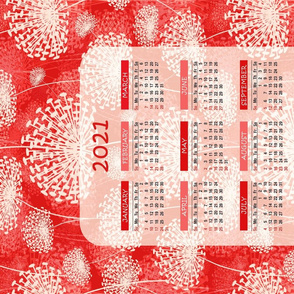 2021Dandelions Calendar (red)