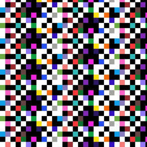 small Rainbow Checkerboard