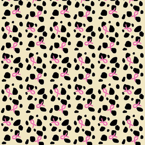 breast cancer pink ribbon Cheetah spots - MED 3