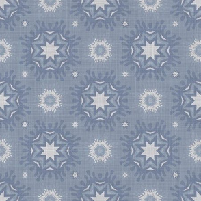  Seamless french farm house linen printed winter holiday background. 
