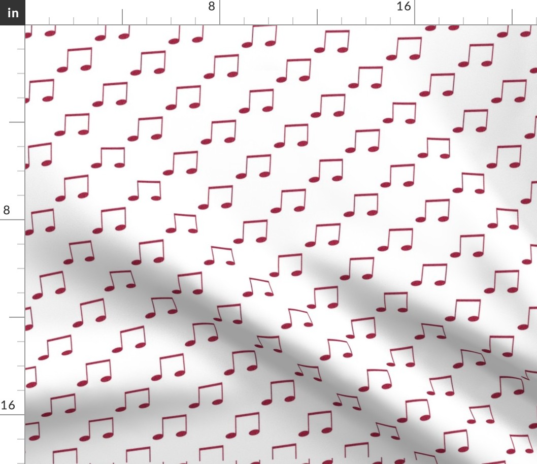 Pink Faux Glitter Music Notes