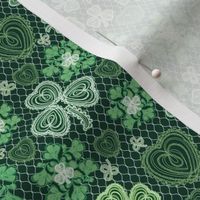 Shamrock Irish Lace (Dark Green small scale) 