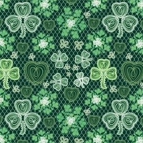 Shamrock Irish Lace (Dark Green small scale) 