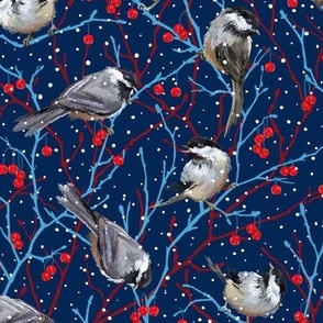 Chickadees | Small | Red White + Blue