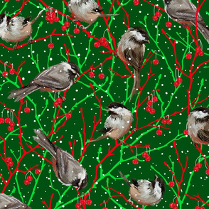 Christmas Chickadees