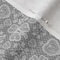 Shamrock Irish Lace (Grey small scale)  