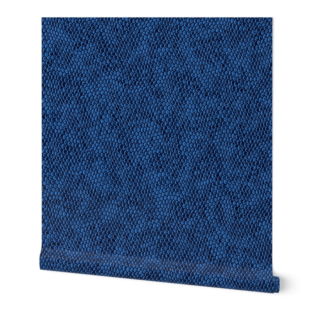 ★ REPTILE SKIN ★ Ultramarine Blue - Large Scale / Collection : Snake Scales – Punk Rock Animal Prints 4