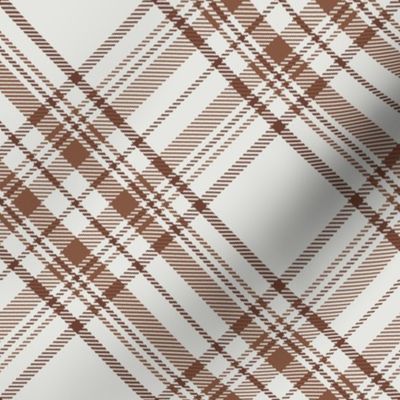 Eggshell and Clay Tartan / East Fork DC / Nursery Checker / Eggshell, Brown / medium scale / see collections 