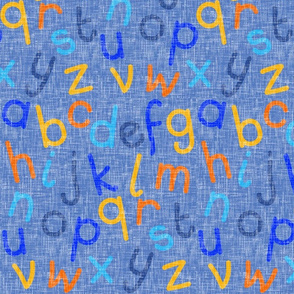 Alphabet colorway1 on blue denim _©SuSchaefer2020