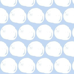 abstract white dots on light blue