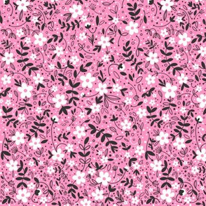 Pink Florals - Smaller Print
