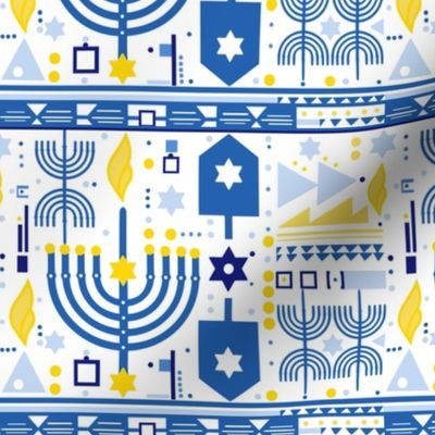 modern Hanukkah fabric - Jewish holiday diy