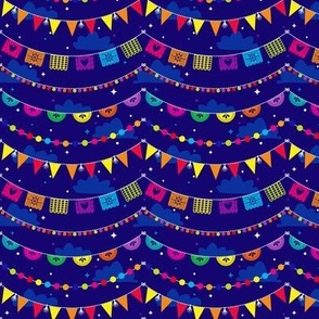 Papel Picado Fiesta Banners - Smaller Print