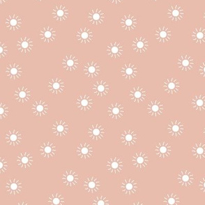 Sunny winter day sunshine design minimal scandinavian boho baby nursery neutral trend design coral blush pink white SMALL