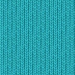 knitted - teal