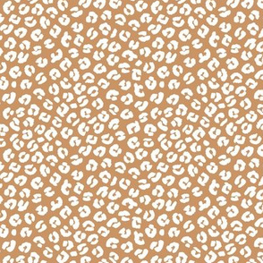 The minimalist boho leopard spots and animal print trend panther skin neutral winter burnt orange caramel SMALL