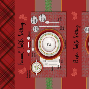 Holiday Table Setting Formal Casual