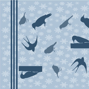 Winter Birds - Tea Towel