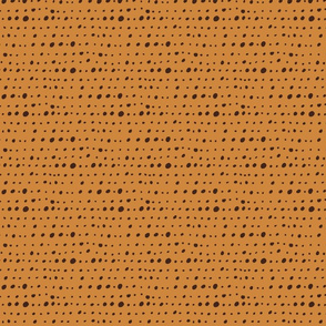 Irregular Black Dots on Mustard Yellow