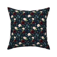 6" Wild at Heart Scattered with Navy Florals