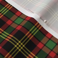 Small Red, Green, and Black Christmas Plaid