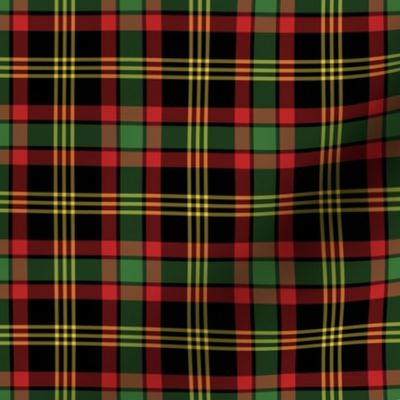 Small Red, Green, and Black Christmas Plaid