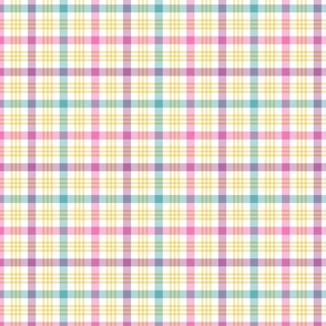 Unicorn Plaid in Pink, Purple, and Blue