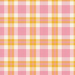 Pink and Mustard Plaid