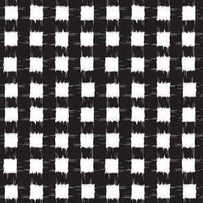 ikat 1/2 inch squares_black and white