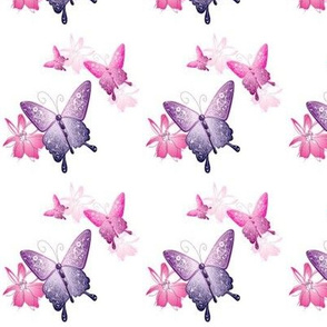 Pink and Purple Butterflies