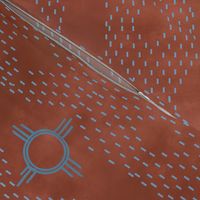 SouthWestern stitches-red earth