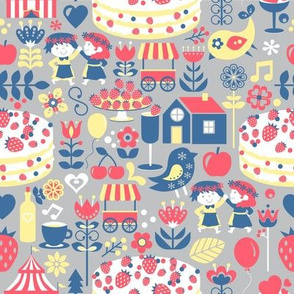 Midsummer layer cake and fun - 5 colours