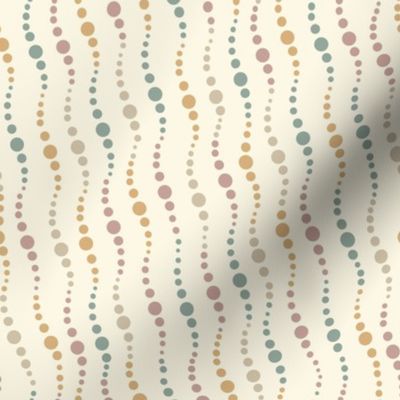 Wiggly Dots - earthy tones