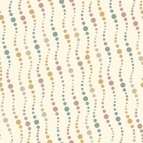 Wiggly Dots - earthy tones