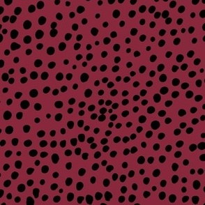 Cheetah wild cat spots boho animal print abstract spots and dots in raw ink cheetah dalmatian neutral nursery black burgundy red christmas LARGE