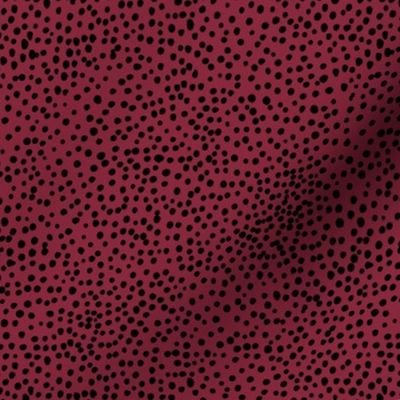 Cheetah wild cat spots boho animal print abstract spots and dots in raw ink cheetah dalmatian neutral nursery black burgundy red christmas SMALL