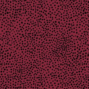 Cheetah wild cat spots boho animal print abstract spots and dots in raw ink cheetah dalmatian neutral nursery black burgundy red christmas SMALL