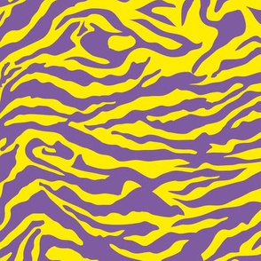 Crazy zebra purple & yellow