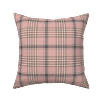 Pink and Gray Plaid Pattern