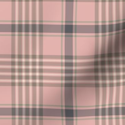 Pink and Gray Plaid Pattern