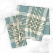 Blue, Green & Cream Plaid - large scale