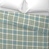 Blue, Green & Cream Plaid - large scale