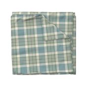 Blue, Green & Cream Plaid - large scale