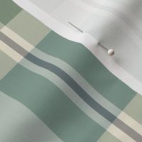 Blue, Green & Cream Plaid - large scale