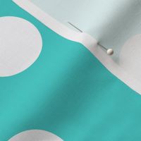 turquoise polka dot